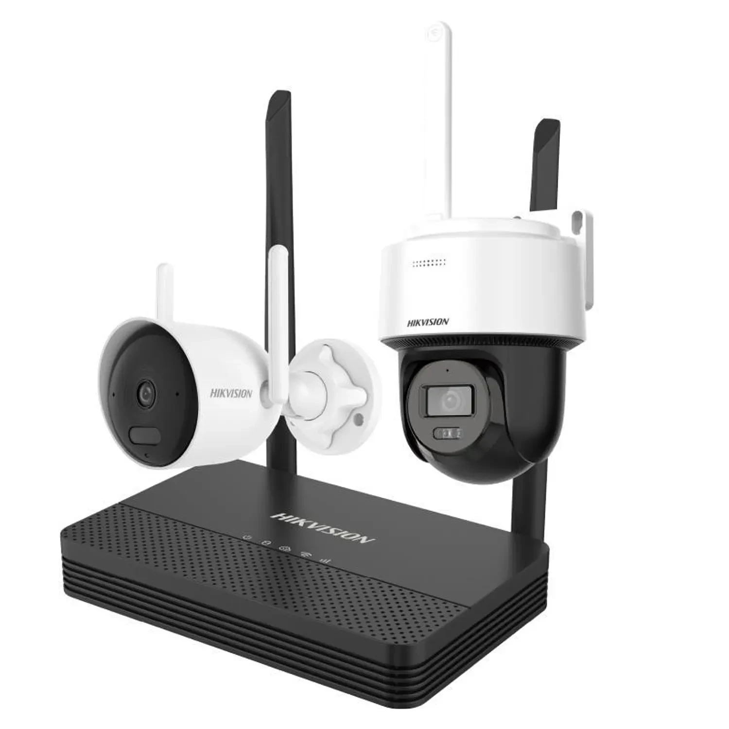 Hikvision NKS422WBPH Kit WiFi NVS 4CH Cámara Bala 2MP + PT Dome 2MP Audio Bidireccional